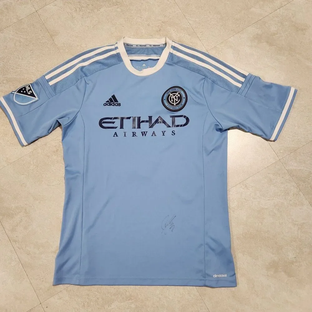 Adidas Mikkel Mix Diskerud Signed NYC New York City MLS Soccer Jersey‎ Mens M